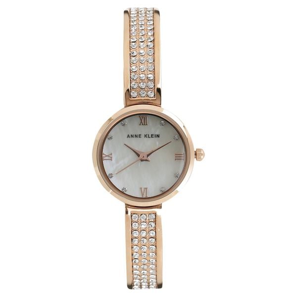 Anne Klein Quartz Analog Beige Dial Metal Strap Watch for Women