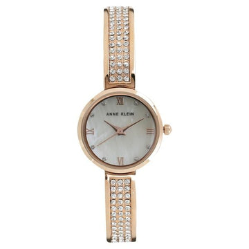 Anne Klein Quartz Analog Beige Dial Metal Strap Watch for Women