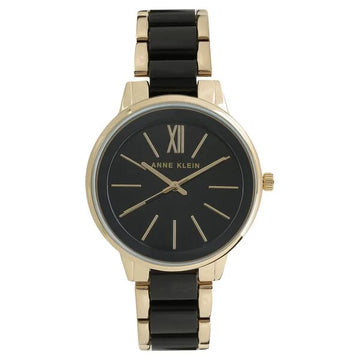 Anne Klein Black Dial Two Toned Ceramic Strap Watch Ak1412Bkgb