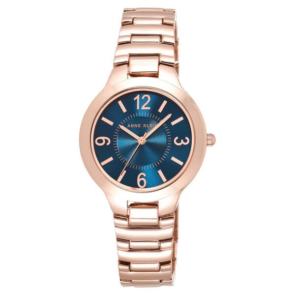Anne Klein Quartz Analog Blue Dial Metal Strap Watch for Women