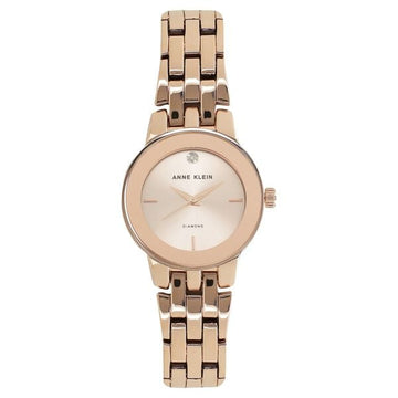 Anne Klein Quartz Analog Rose Gold Dial Stainless Steel Strap Watch for Women