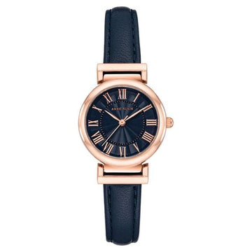 Anne Klein Quartz Analog Blue Dial Leather Strap Watch for Women