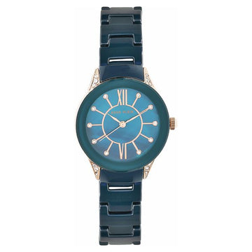 Anne Klein Blue Dial Ceramic Strap Watch Ak2388Rgnv