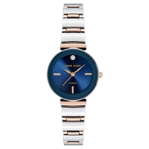 Anne Klein Quartz Analog Blue Dial Metal Strap Watch for Women