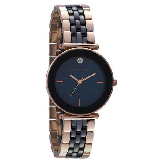 Anne Klein Quartz Analog Mother of Pearl Dial Ceramic Strap Watch for Women