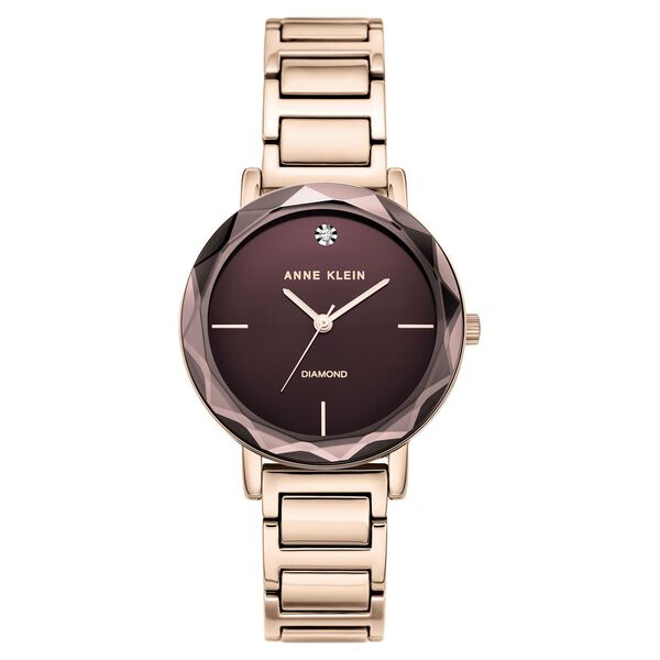 Anne Klein Round Analog Mauve Ladies Watch
