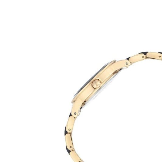 Anne Klein Quartz Analog Mother of Pearl Dial Plastic Strap Watch for Women