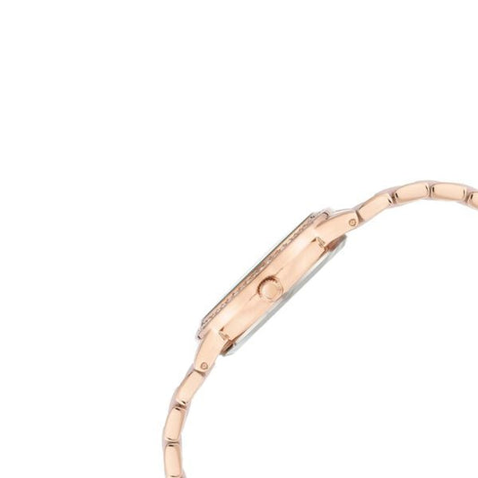 Anne Klein Quartz Analog Pink Dial Ceramic Strap Watch for Women