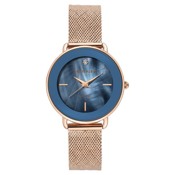 Anne Klein AK3686NVRG Blue Dial Metal Strap Ak3686Nvrg