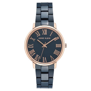 Navy Dial Ceramic Strap Watch NCAK3718NVRG - Kamal Watch Company