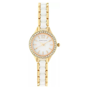 Anne Klein Quartz Analog White Dial Metal Strap Watch for Women