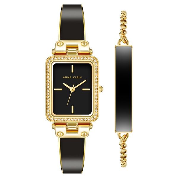Anne Klein Quartz Analog Black Dial Enamel Strap Watch for Women