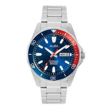 AL4455X1 Azure Dial Mechanical with Blue+Red Rotating Bezel