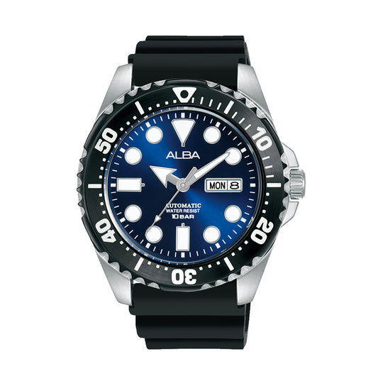 AL4493X1 Deep Blue With Silicone Strap Mechanical