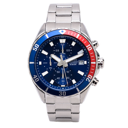AM3801X1 Blue-Red Bezel Chronograph - Kamal Watch Company