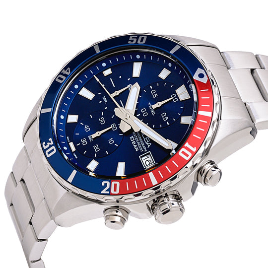 AM3801X1 Blue-Red Bezel Chronograph - Kamal Watch Company