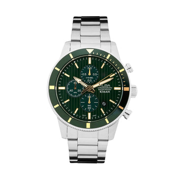 AM3953X1 Forest Green Patterned Dial Chronograph Watch