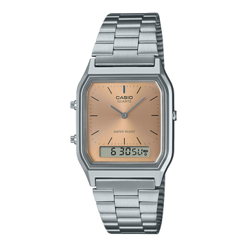 Casio Vintage AQ-230A-4AMQY – front three-quarter view