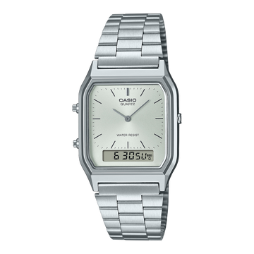 Casio Vintage AQ-230A-7AMQY – front three-quarter view