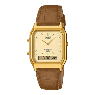 Casio Vintage AQ-230EGL-9A – front three-quarter view