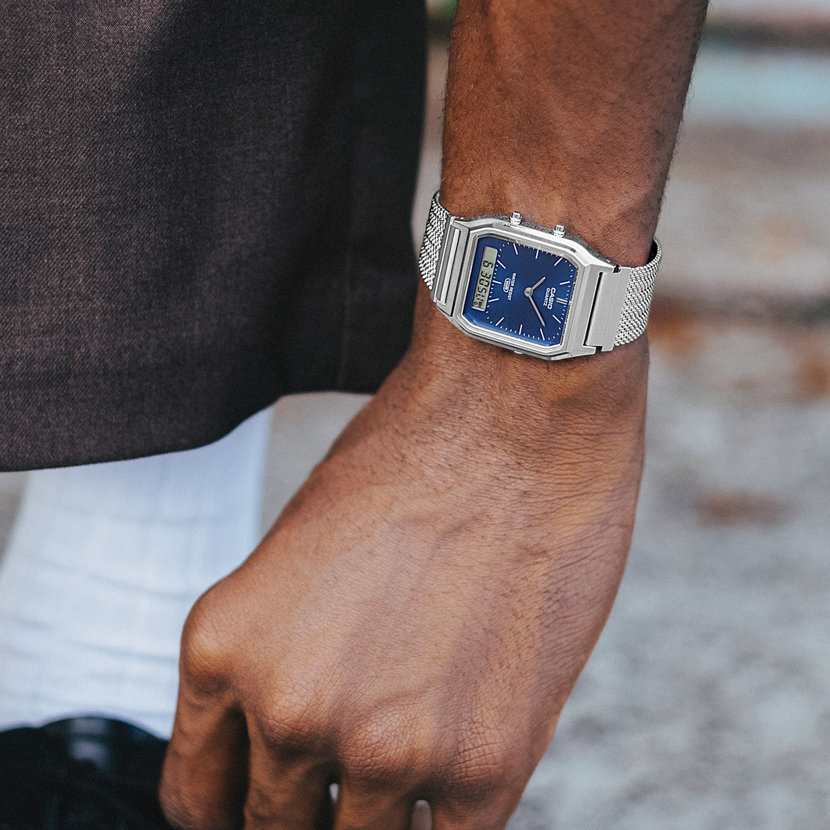 Casio Vintage AQ-230EM-2A – on the wrist