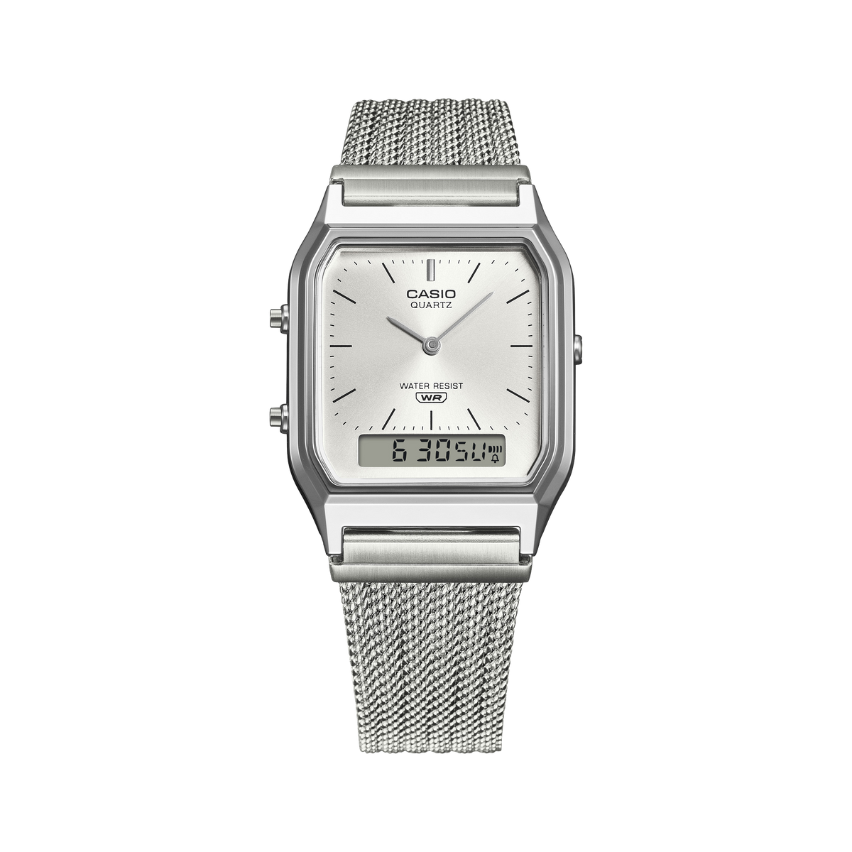 Casio Vintage AQ-230EM-7A – angled view
