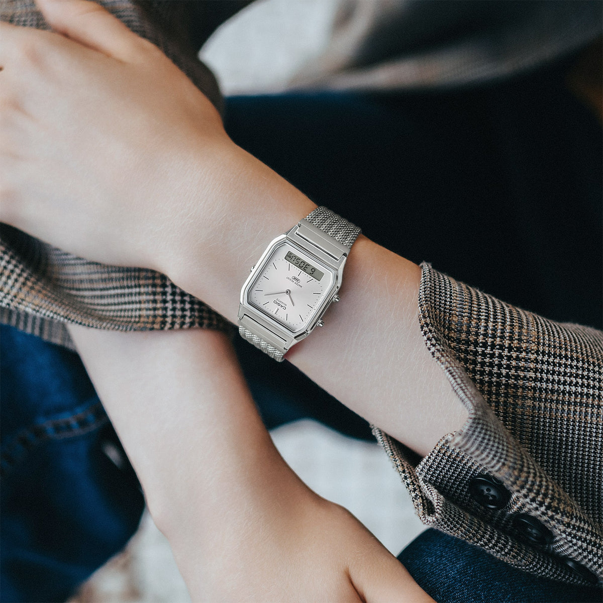 Casio Vintage AQ-230EM-7A – on the wrist