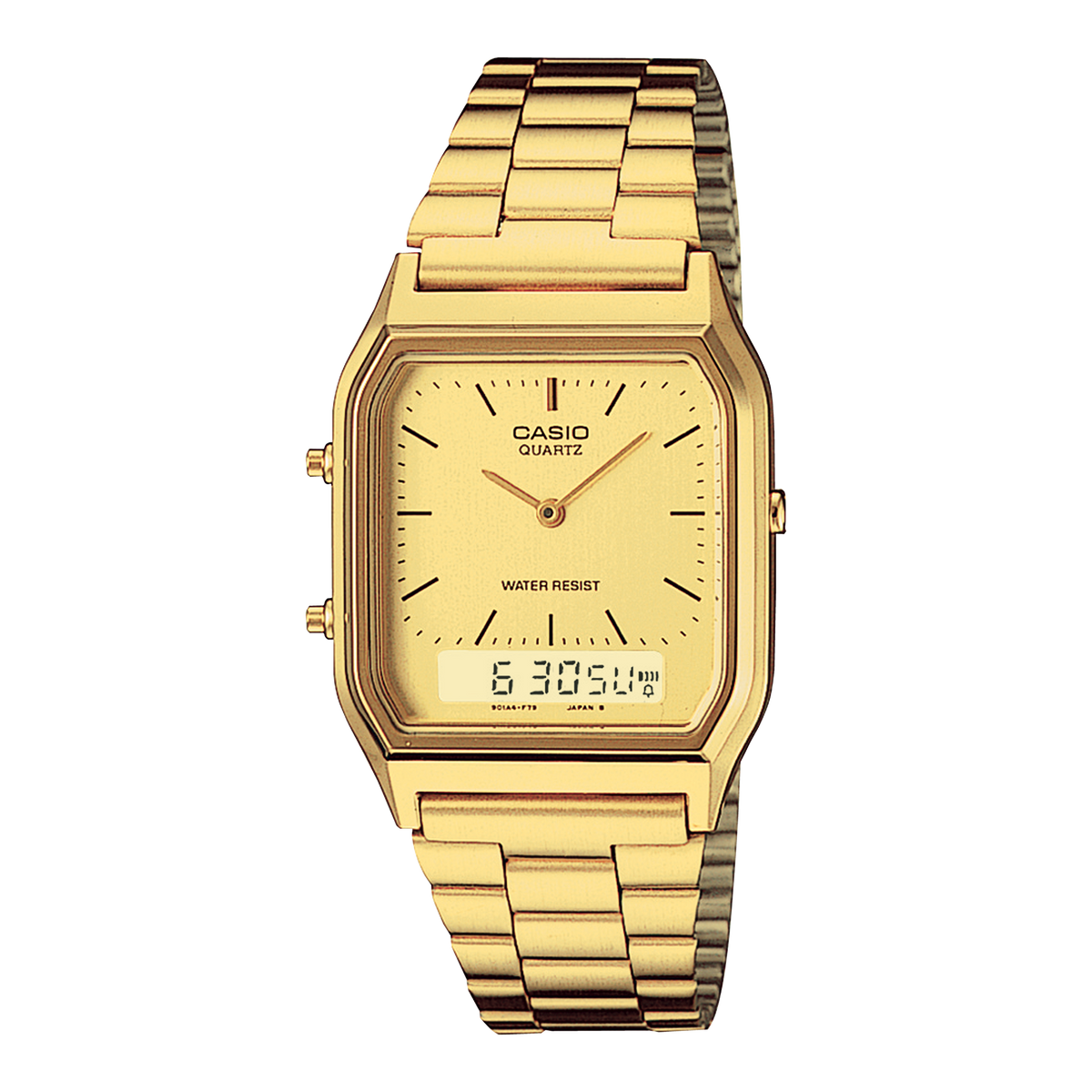 Casio Vintage AQ-230GA-9DMQ – front three-quarter view