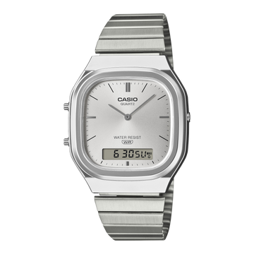 Casio Vintage AQ-240E-7A – front three-quarter view