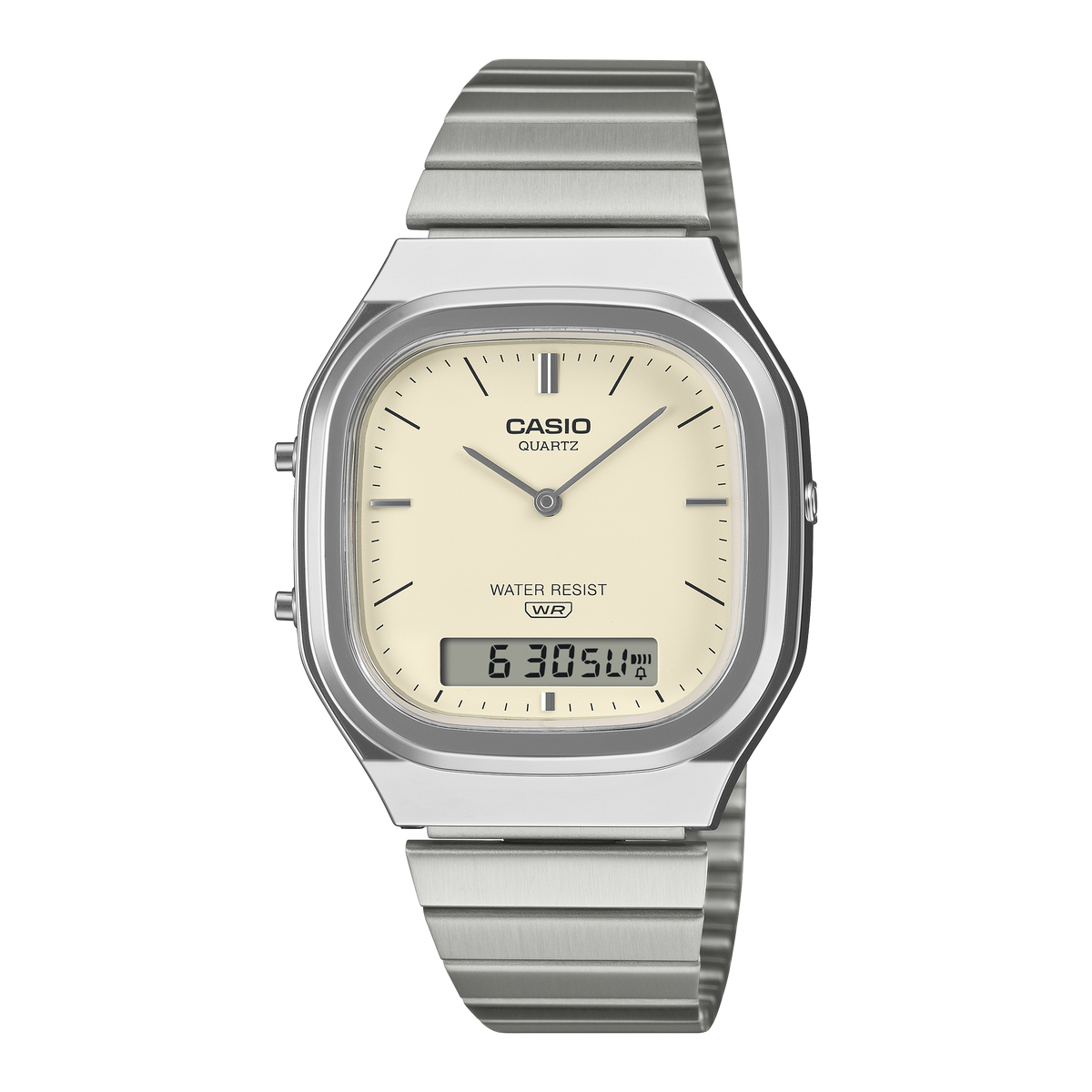 Casio Vintage AQ-240E-7A2 – front three-quarter view