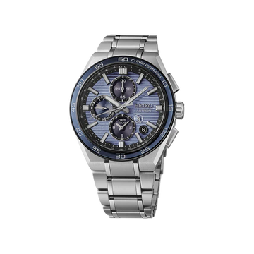 Seiko SSH175J1 Astron GPS Solar Dual-Time Chronograph in Slate Blue