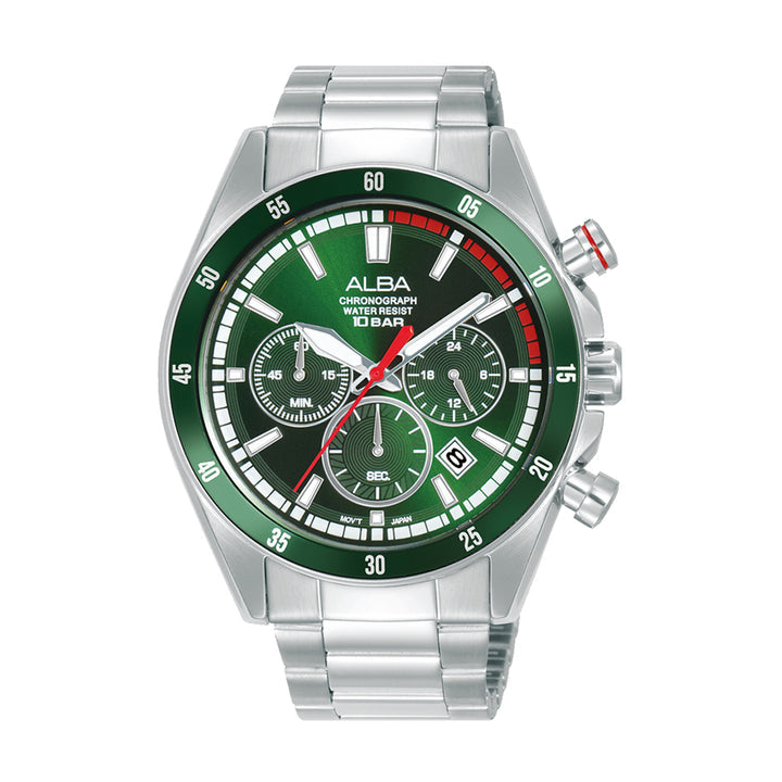 AT3J25X1 Deep Green Dial Chronograph - Kamal Watch Company