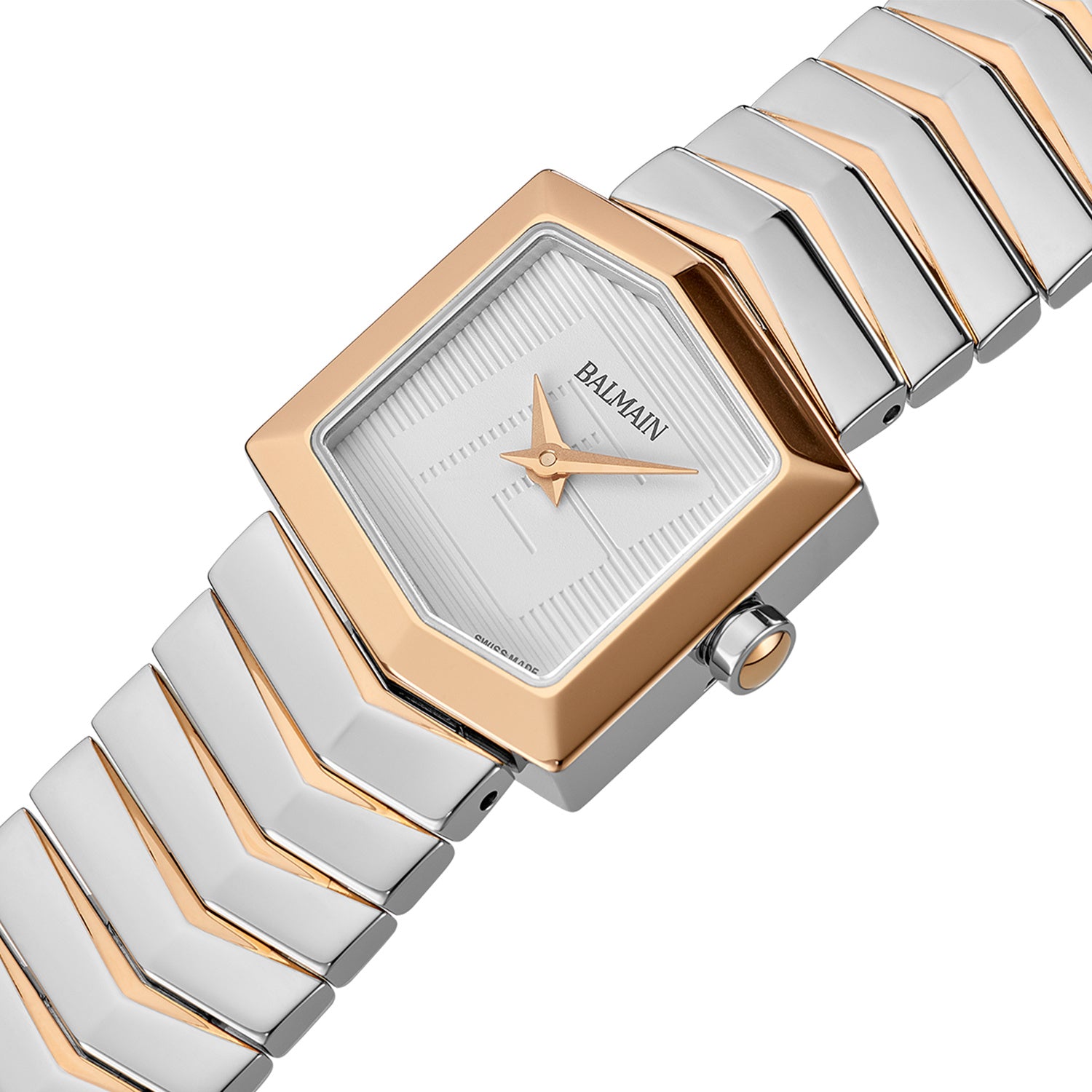 Balmain Taffetas Stainless Steel Two Tone Women Watch B46583328