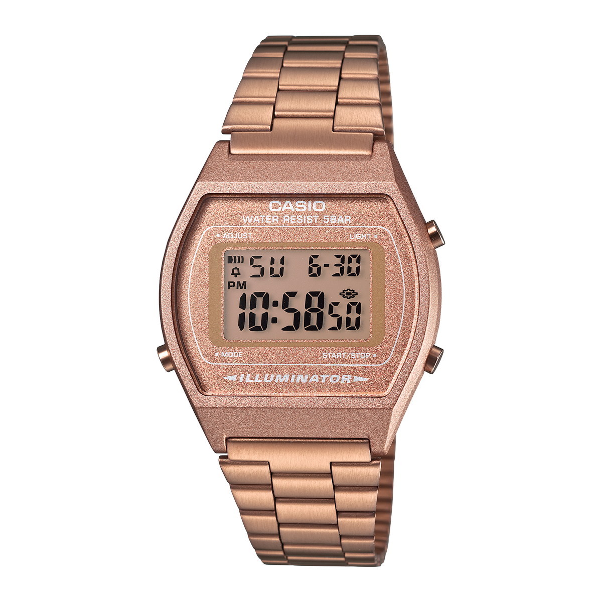 Casio Vintage B640WC-5A – front three-quarter view