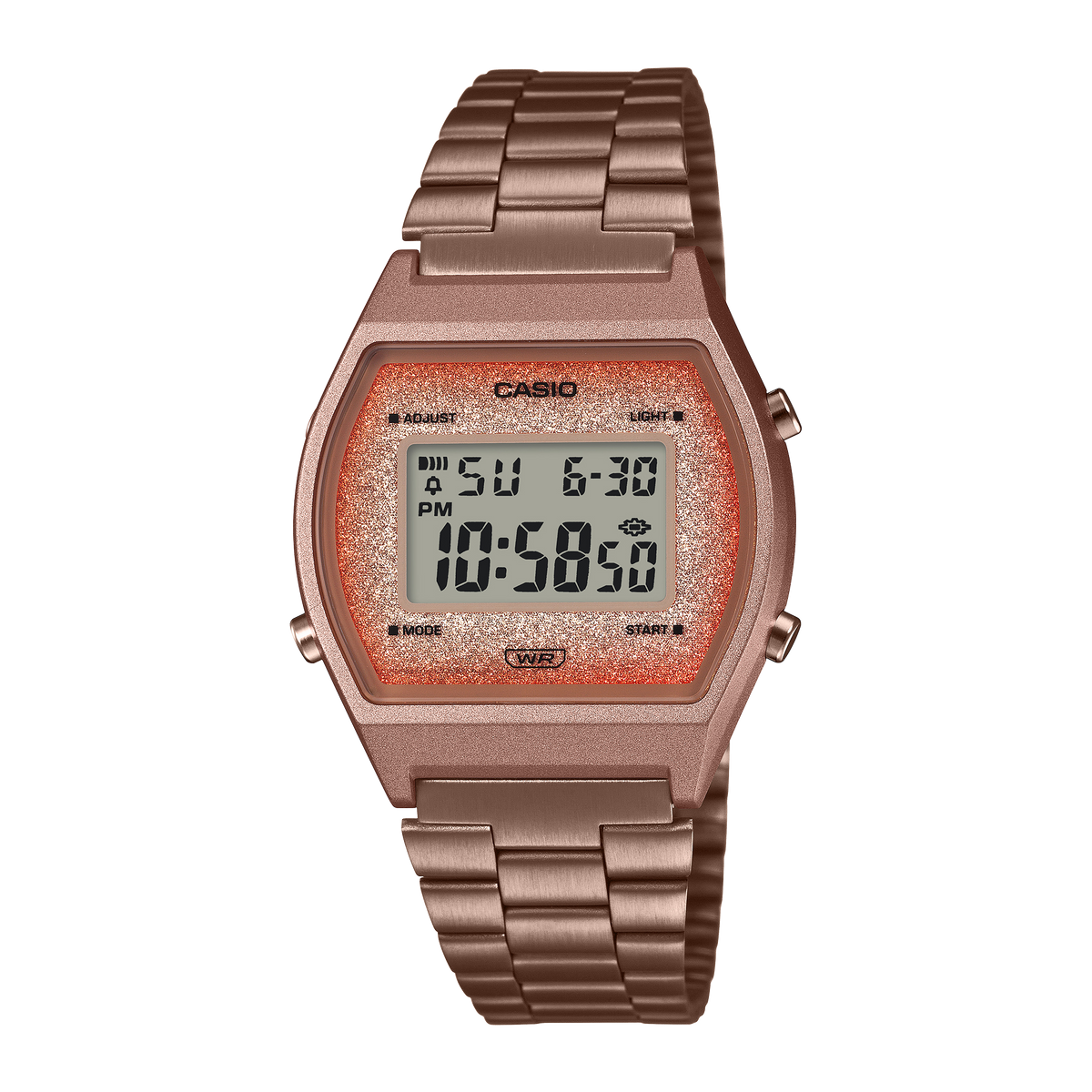 Casio Vintage B640WCG-5 – front three-quarter view