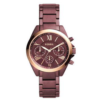 Modern Courier Midsize Chronograph Wine Stainless Steel Watch BQ3281
