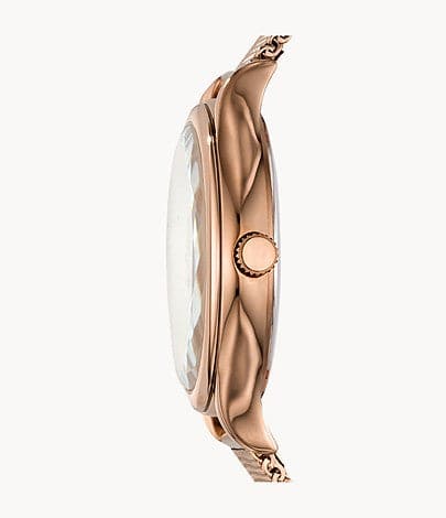 FOSSIL Laney Three-Hand Rose Gold-Tone Stainless Steel Watch BQ3392I - Kamal Watch Company
