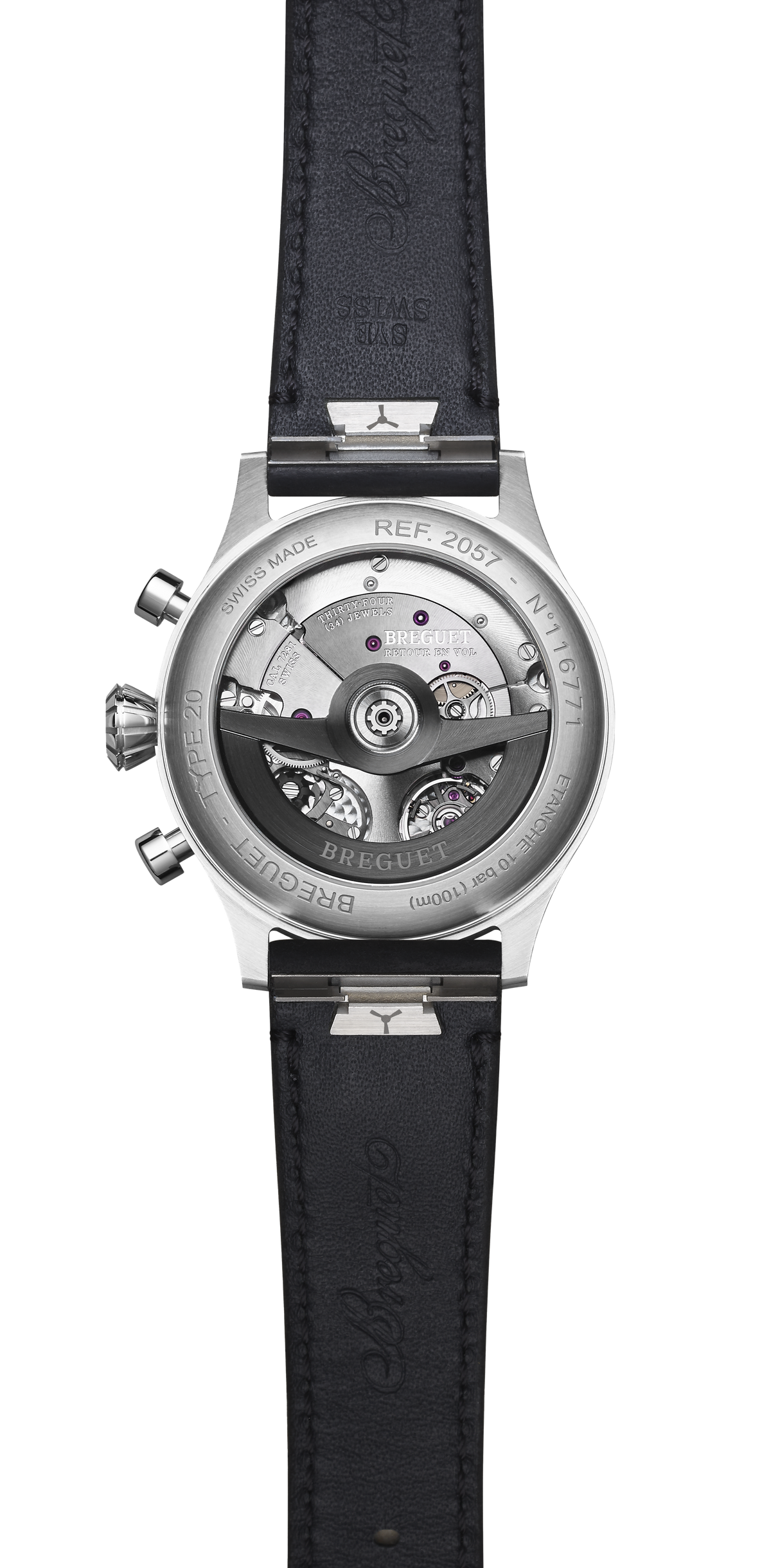 Breguet Type XX 2057ST/92/3WU – case back