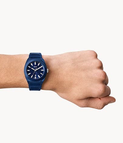 FOSSIL Everett Three-Hand Date Navy Ceramic Watch CE5029I - Kamal Watch Company