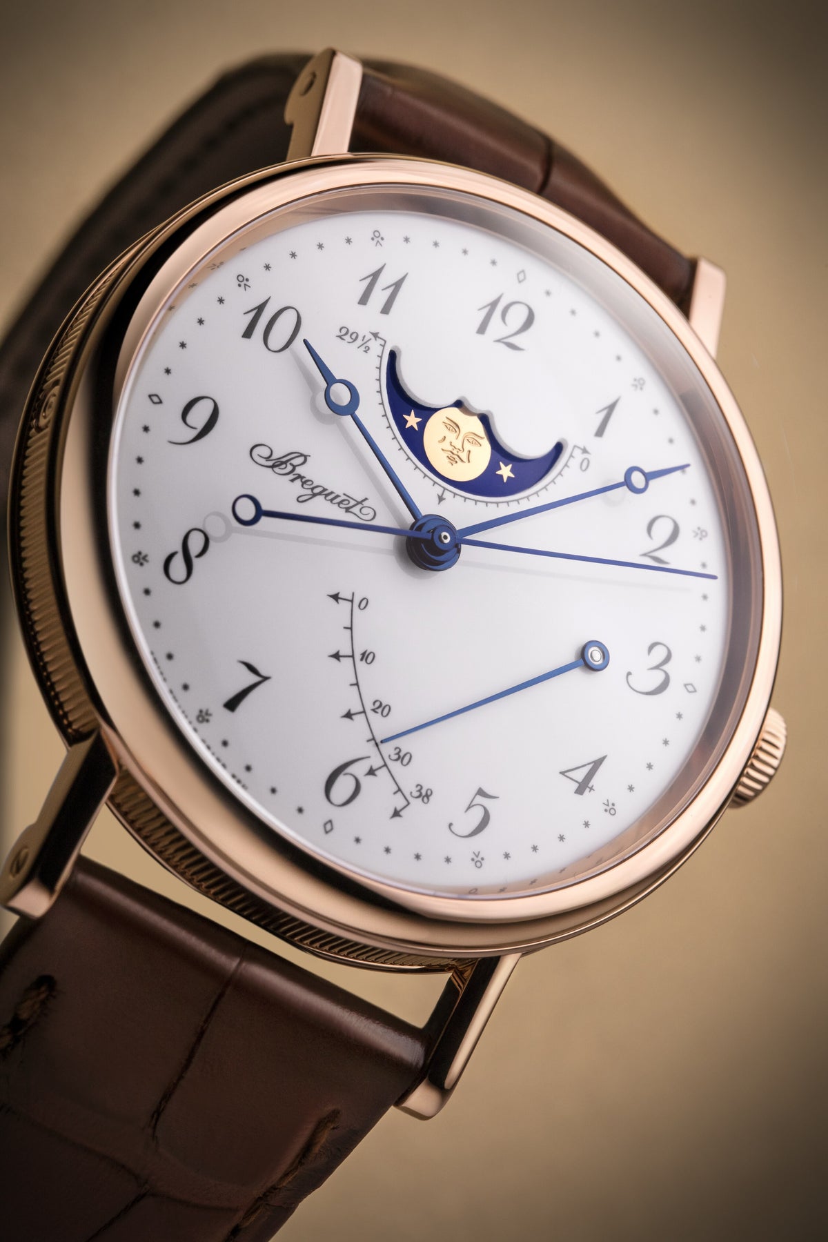 Breguet Classique Phase de Lune 7787 7787BR/29/9V6 – dial detail
