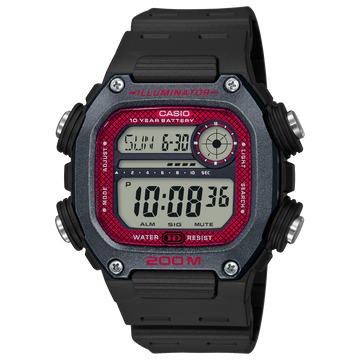Casio DW-291H-1BV – front three-quarter view