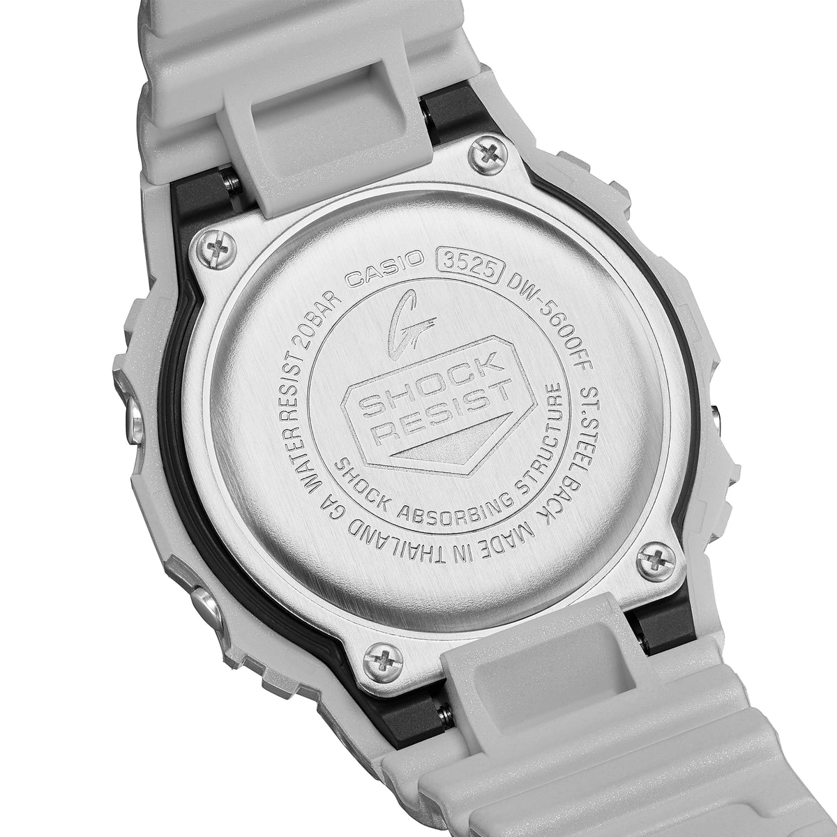 Casio G-Shock DW-5600FF-8 – case back
