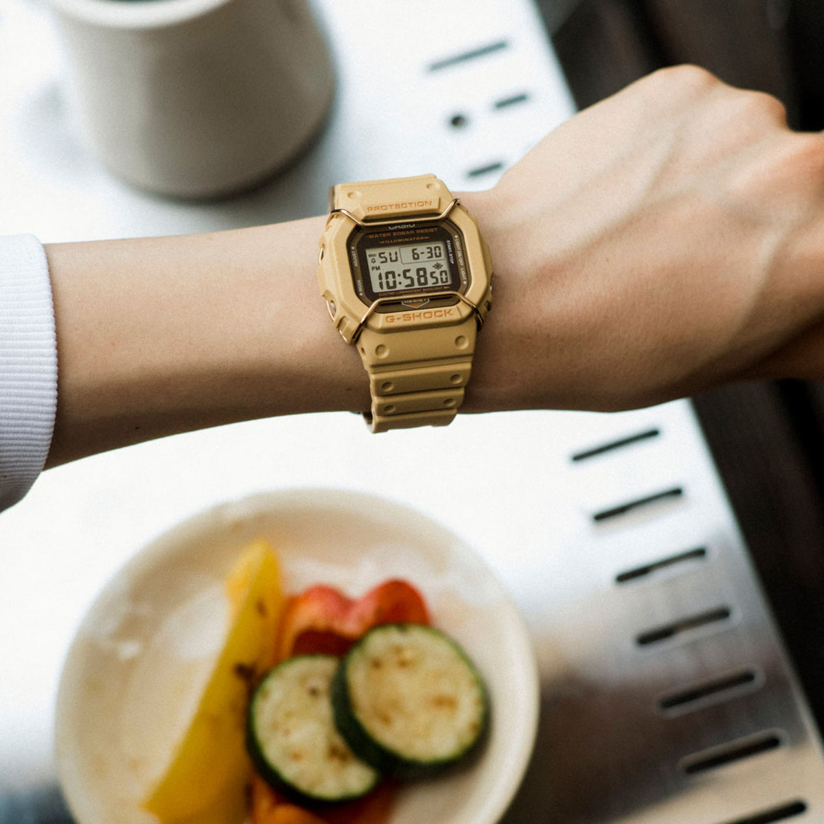 Casio G-Shock DW-5600PT-5 – on the wrist