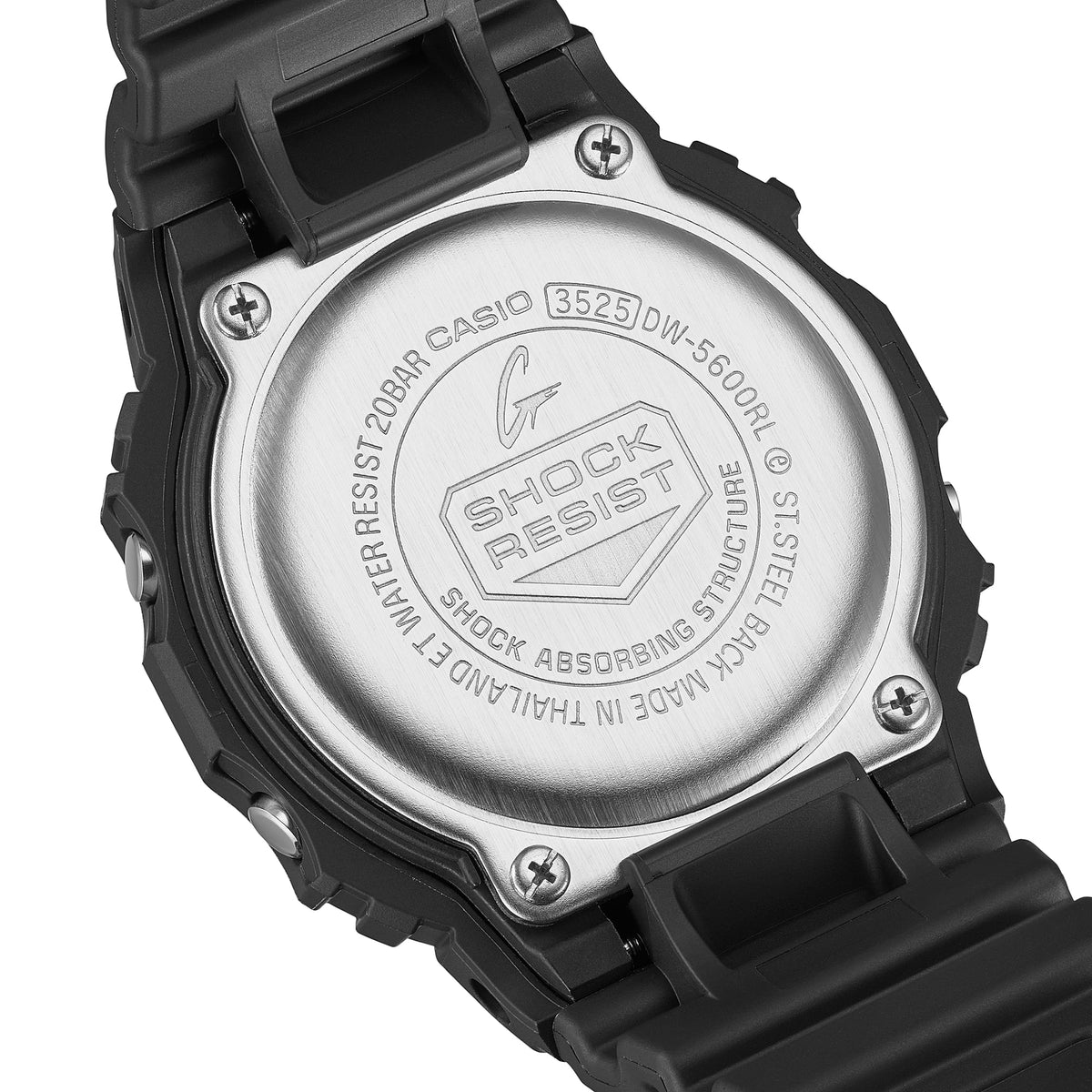 Casio G-Shock DW-5600RL-1 – angled view