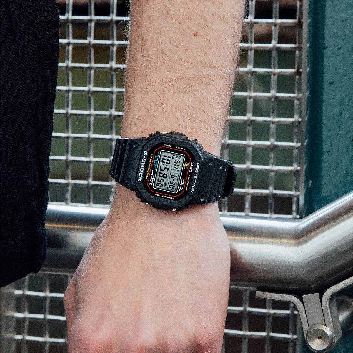 Casio G-Shock DW-5600RL-1 – on the wrist