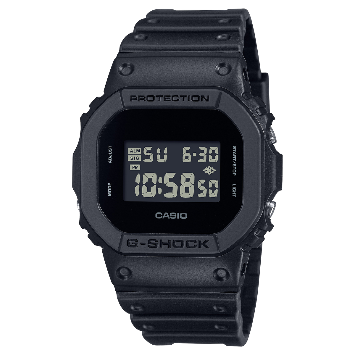 Casio G-Shock DW-5600UBB-1 – front three-quarter view