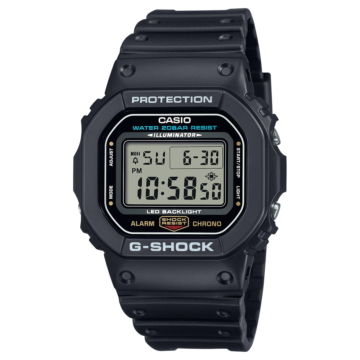 Casio G-Shock DW-5600UE-1 – front three-quarter view