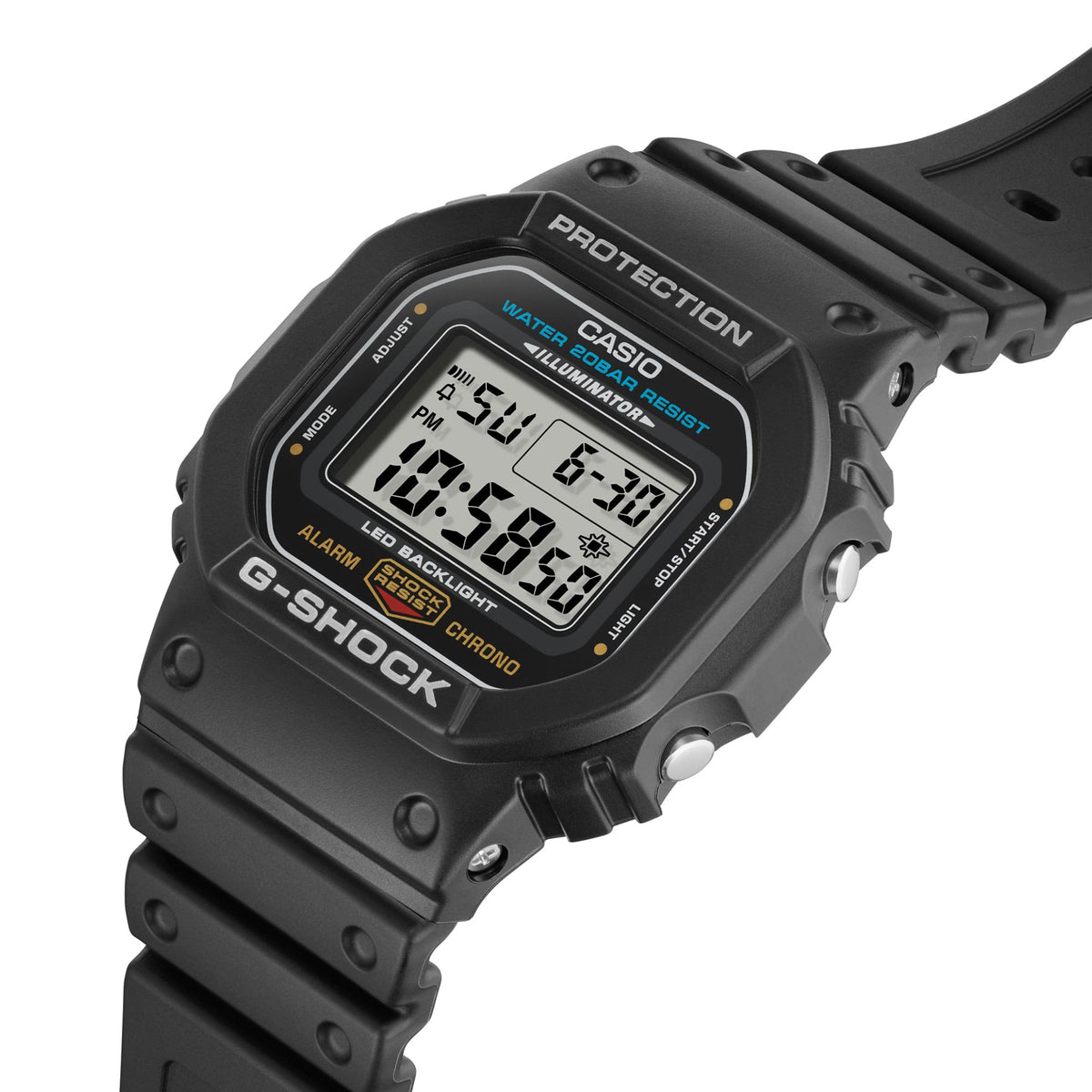 Casio G-Shock DW-5600UE-1 – angled view