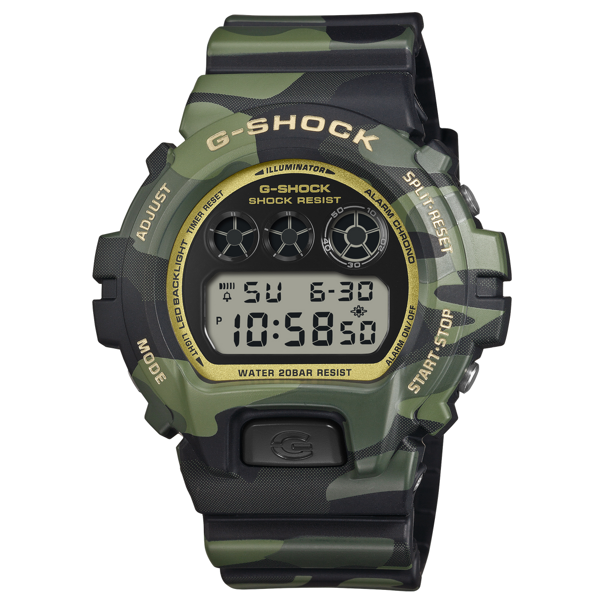 Casio G-Shock DW-6900CMG-3 – front three-quarter view