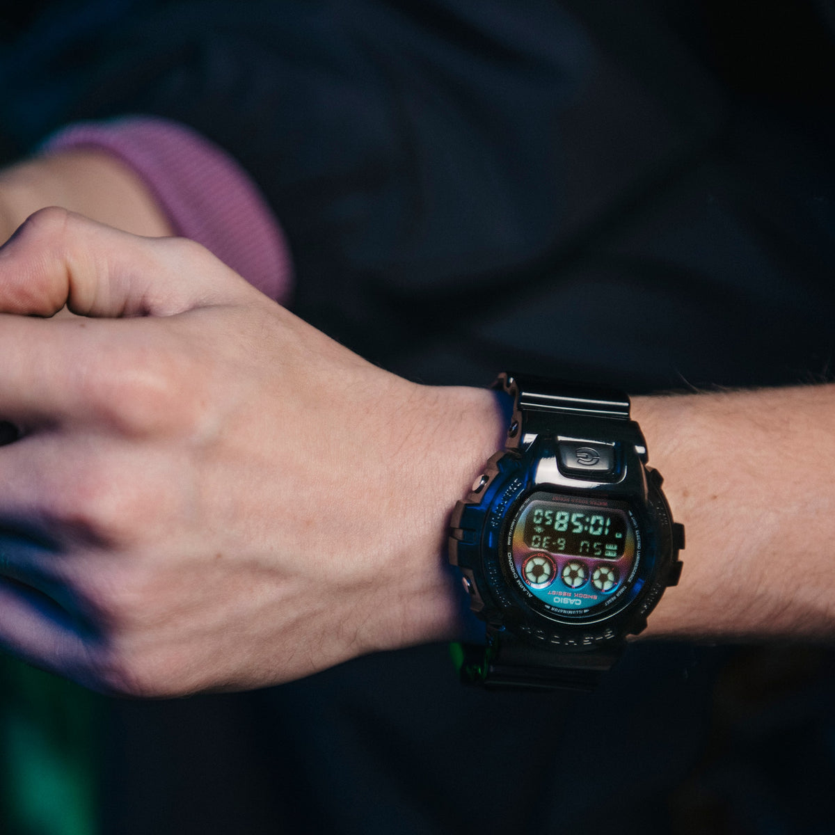 Casio G-Shock DW-6900RGB-1 – on the wrist
